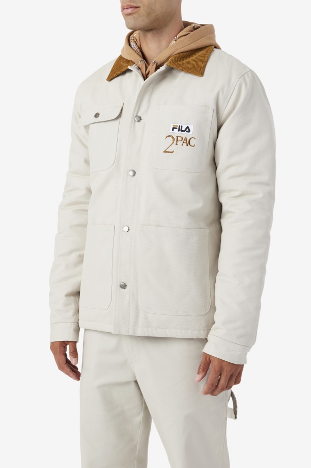 Fila 2pac Jacket Dove/μπρονζέ μπρονζέ