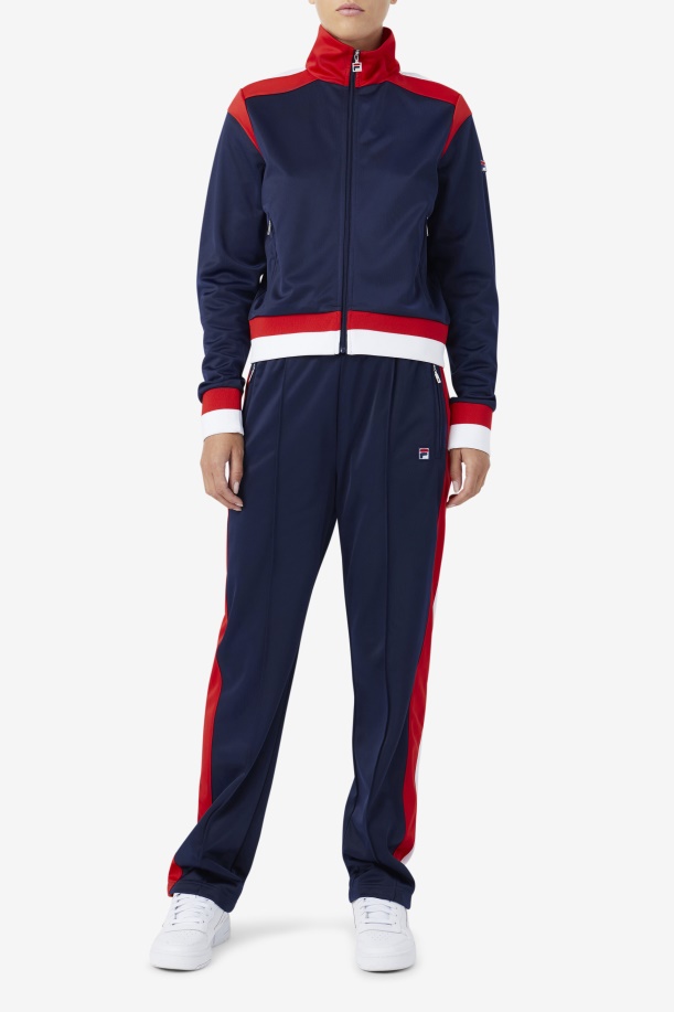 Fila Navy/κόκκινο/λευκό παντελόνι με άμμο