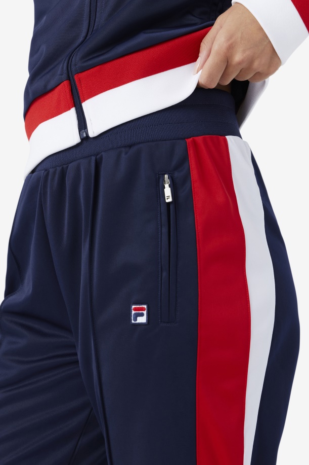 Fila Navy/κόκκινο/λευκό παντελόνι με άμμο