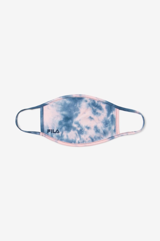 Pink Tye Die Pink Tie Dye μάσκα προσώπου Fila