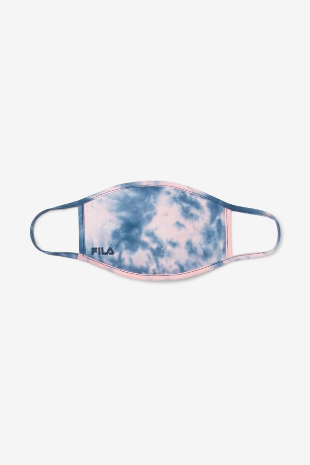 Pink Tye Die Pink Tie Dye μάσκα προσώπου Fila