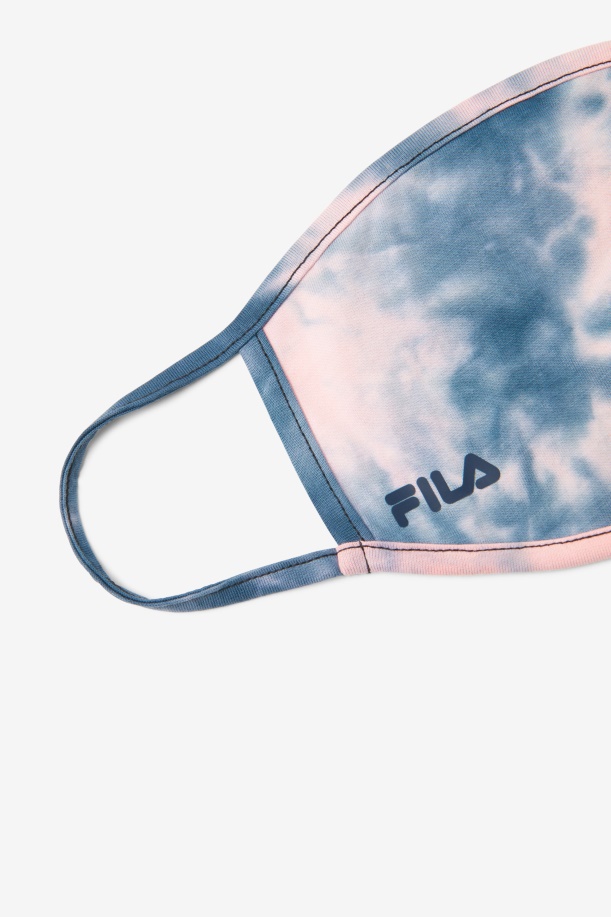 Pink Tye Die Pink Tie Dye μάσκα προσώπου Fila