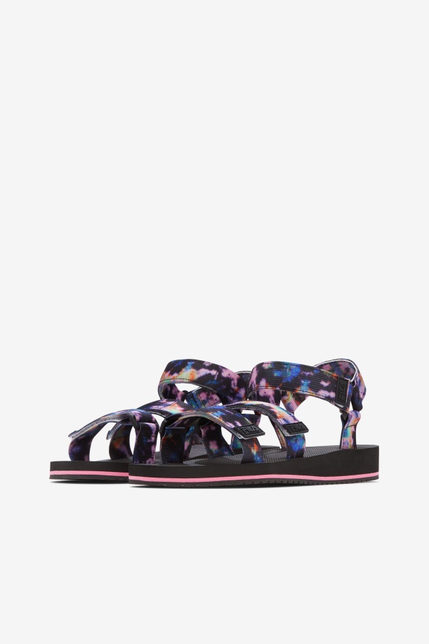 γυναικεία Drifter Ts Tie Dye Multi/μαύρο/λευκό Fila
