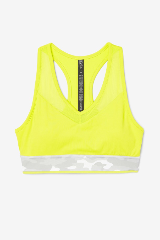 Fila Uplift Racerback σουτιέν Top Sulphur