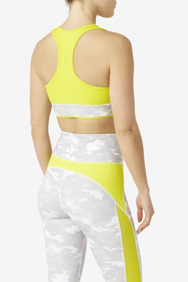 Fila Uplift Racerback σουτιέν Top Sulphur