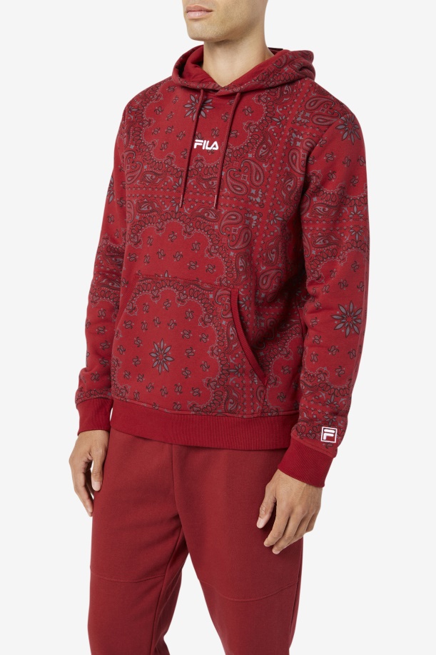 στάμπα ραβέντι/μπαντάνα Seneca Hoodie Fila