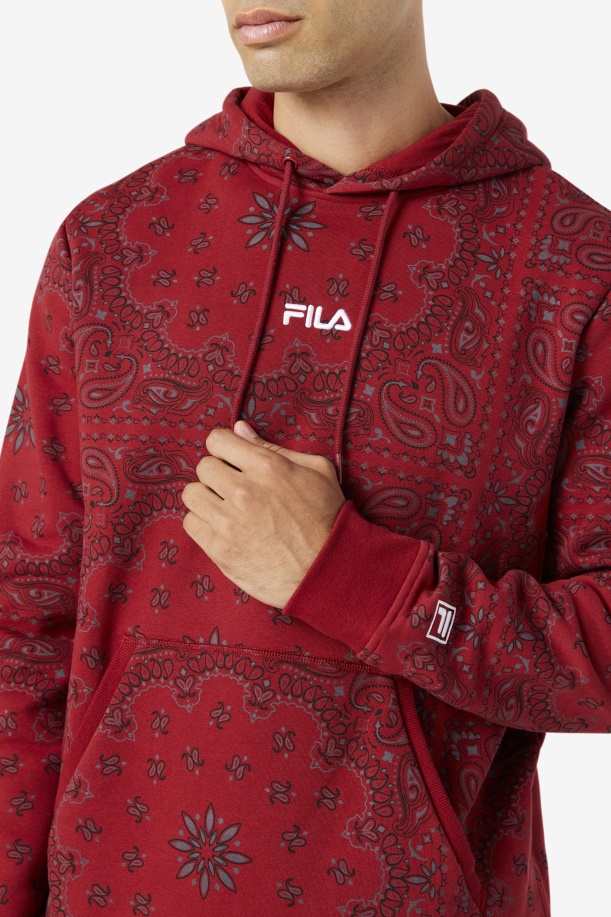 στάμπα ραβέντι/μπαντάνα Seneca Hoodie Fila