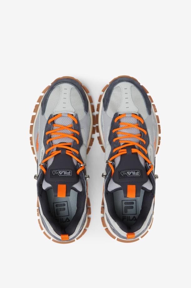 Fila Glacier Grey/nine Iron/πορτοκαλί ανδρικός ιχνηλάτης ακτίνων Tr 2