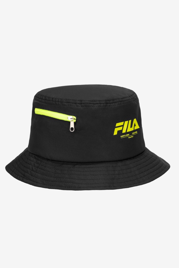 καπέλο κουβά μαύρο Ripstop Fila