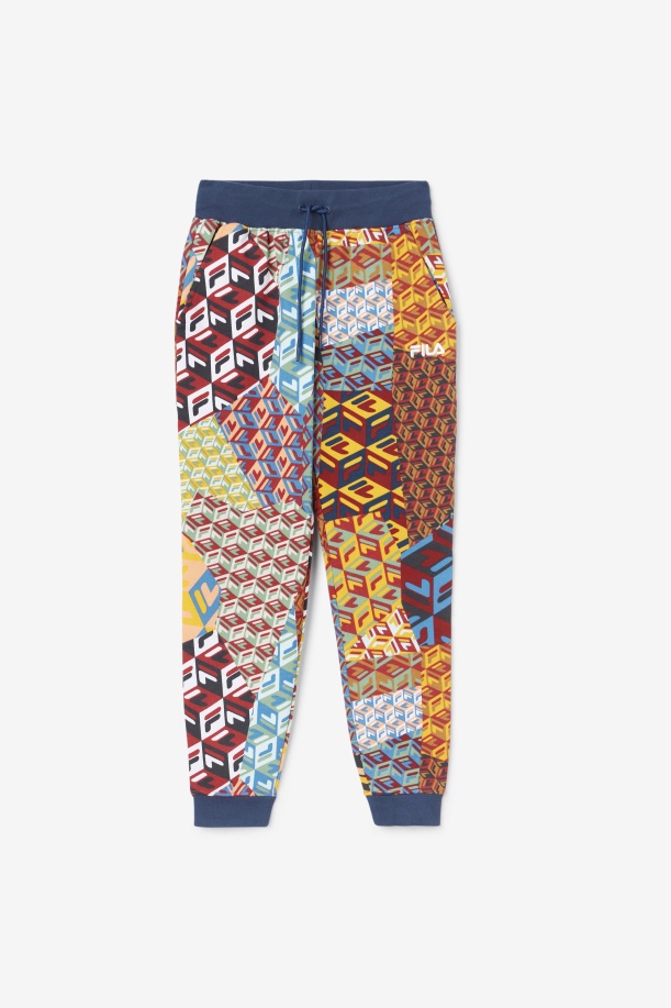 Magdalena Jogger Fila Ocean/κίτρινο/λευκό