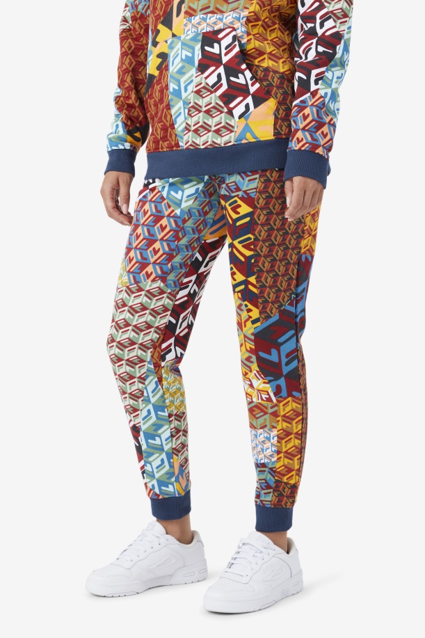 Magdalena Jogger Fila Ocean/κίτρινο/λευκό