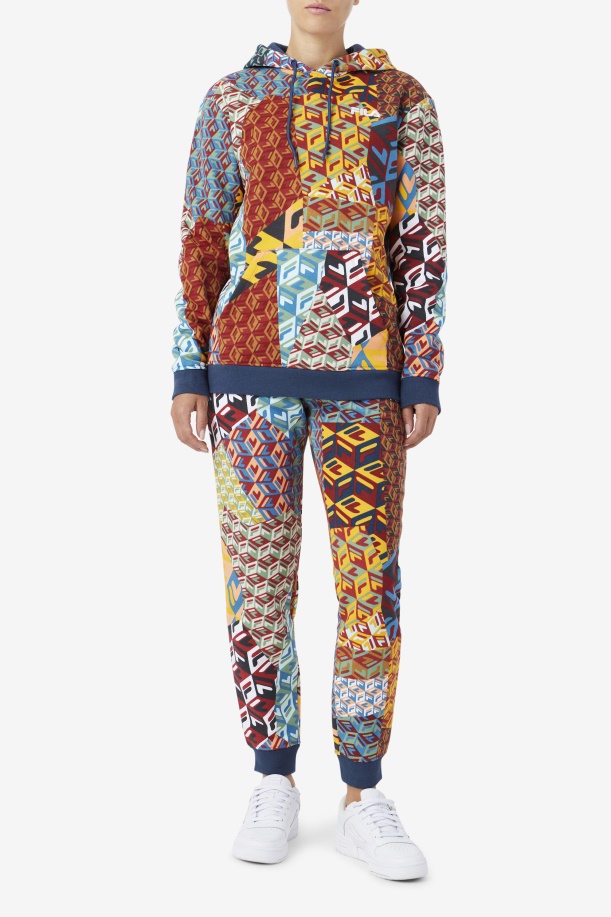 Magdalena Jogger Fila Ocean/κίτρινο/λευκό