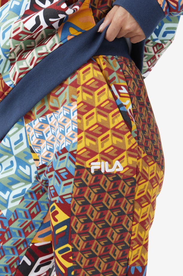 Magdalena Jogger Fila Ocean/κίτρινο/λευκό