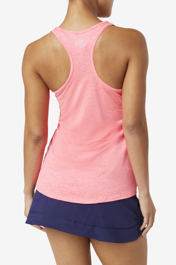 ντίβα ροζ ρείκι Pickleball Racerback Tank Fila
