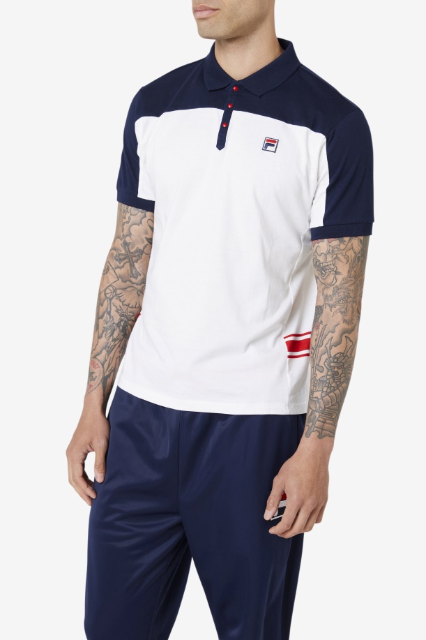 Mivvi Polo Fila λευκό/ναυτικό/κόκκινο