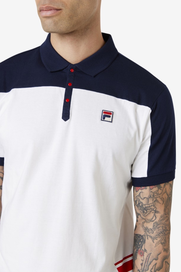 Mivvi Polo Fila λευκό/ναυτικό/κόκκινο