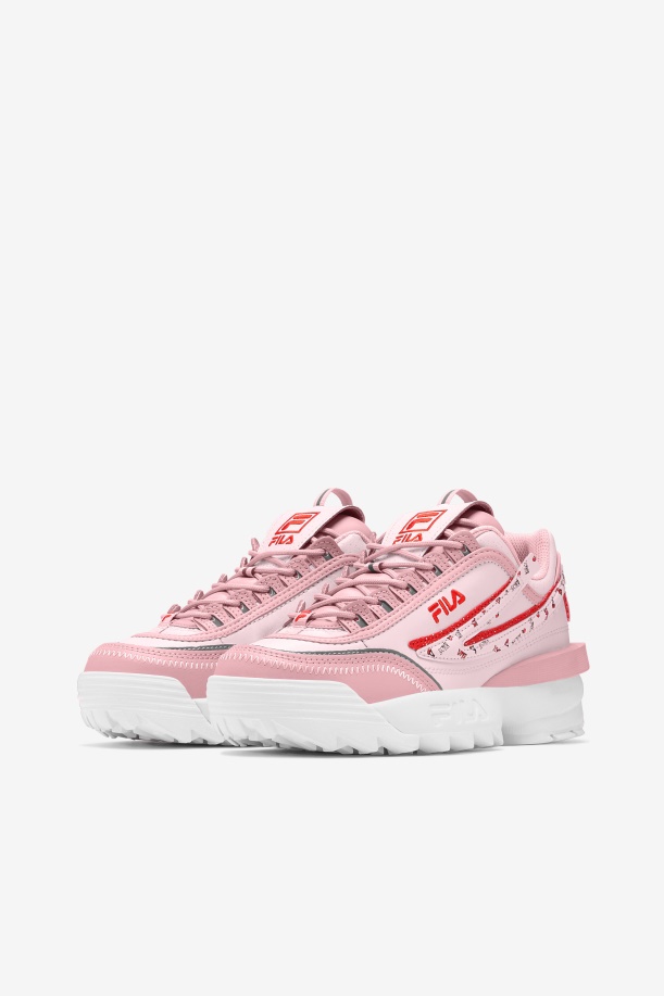 Fila Coral ρουζ/ροζ/λευκό γυναικείο Disruptor 2 Exp