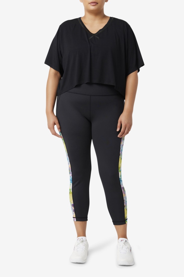μαύρο Fila Fi-lux Hi-low Crop Top