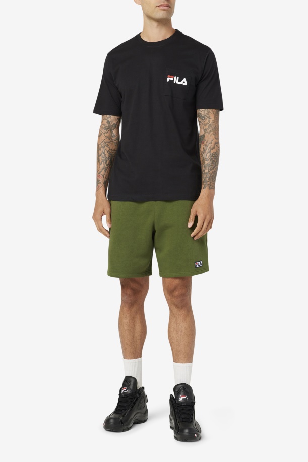 μπλουζάκι τσέπης Fila Curtis μαύρο/άσπρο/jun Bug
