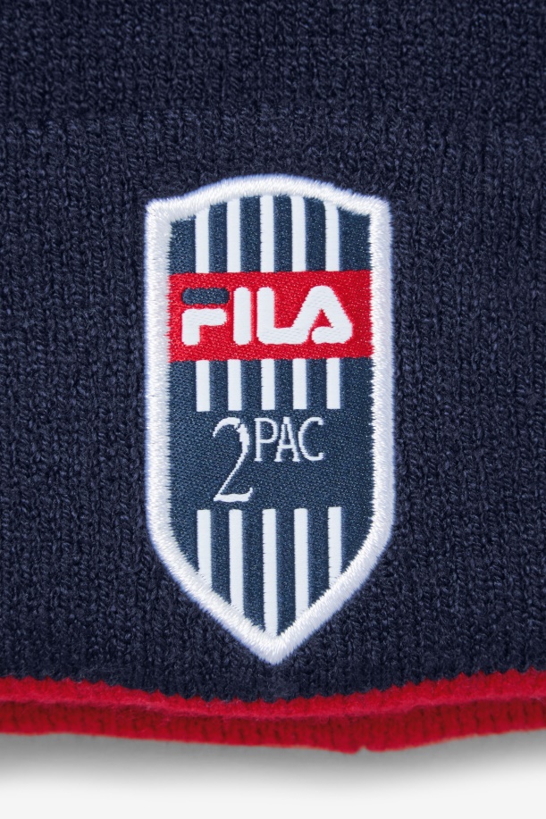 2pac Beanie Navy/κόκκινο Fila