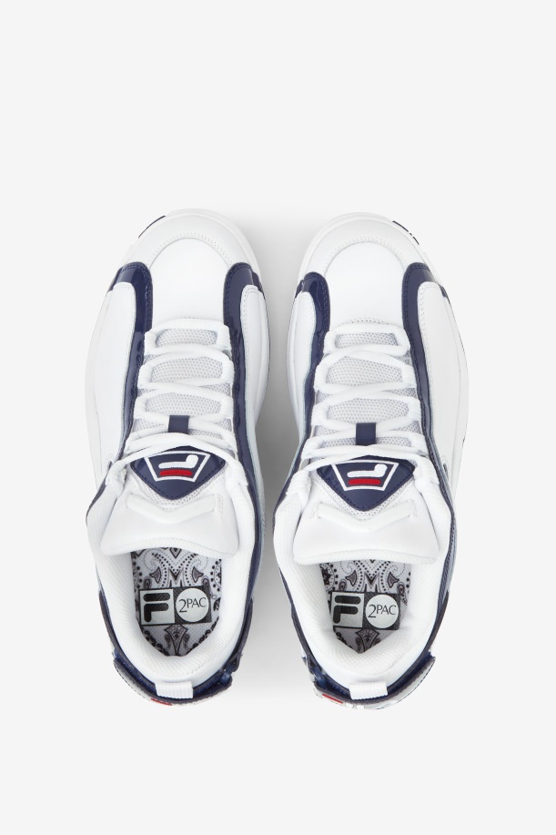 Fila White/navy/red Grant Hill 2 Low X 2pac \'96 επανέκδοση