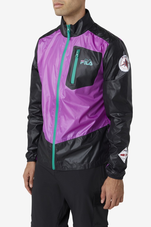 σακάκι Pinnacle Fila μωβ/μαύρο/πράσινο