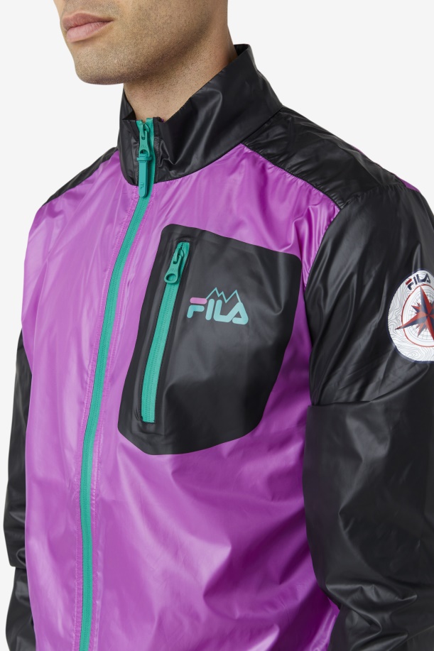 σακάκι Pinnacle Fila μωβ/μαύρο/πράσινο