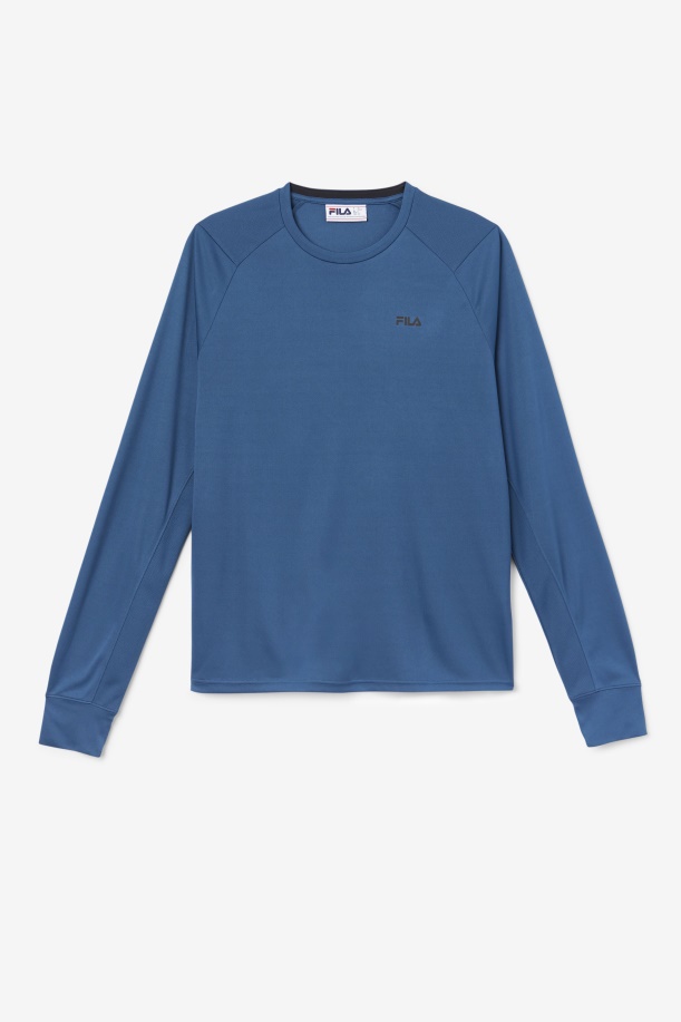 Fila Jazam μακρυμάνικο Crew Majolica μπλε/μαύρο