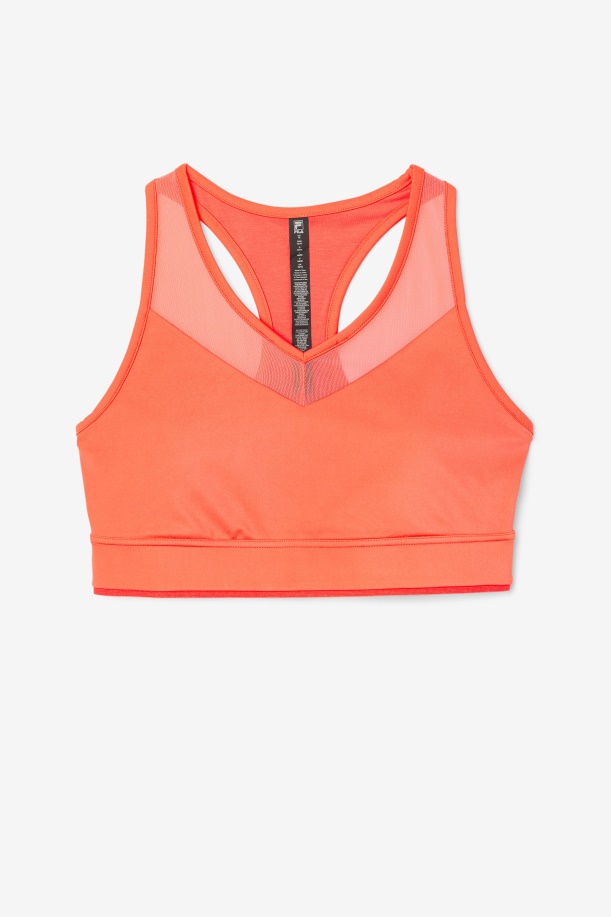 Fila Uplift Racerback σουτιέν τοπ ζεστό κοραλί