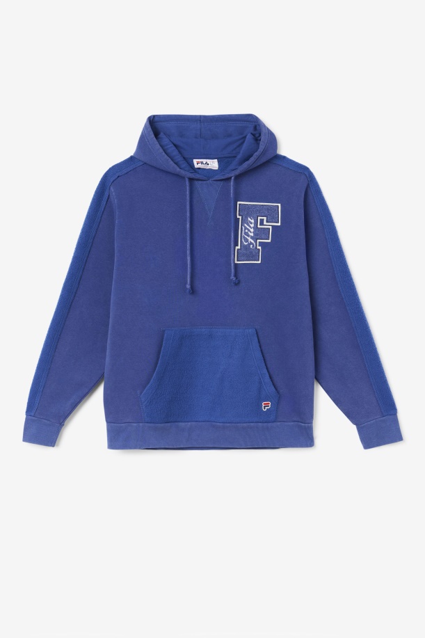 Bryson Vintage Wash Hoodie Fila Blue/gardenia