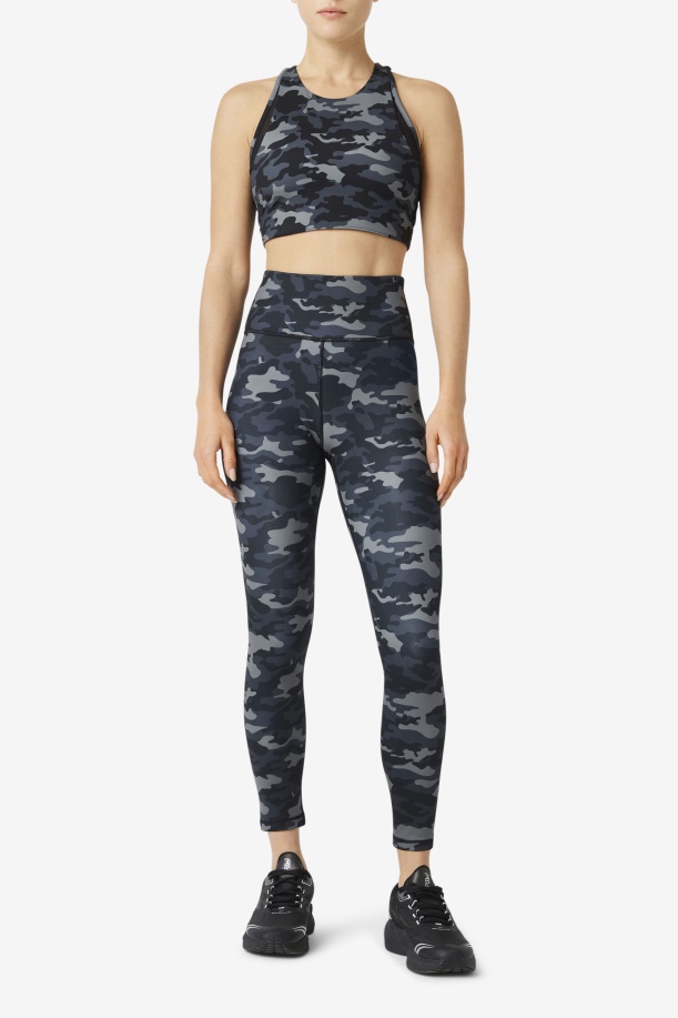 κολάν Fila Dark Camo/μαύρο Forza Sleek 7/8