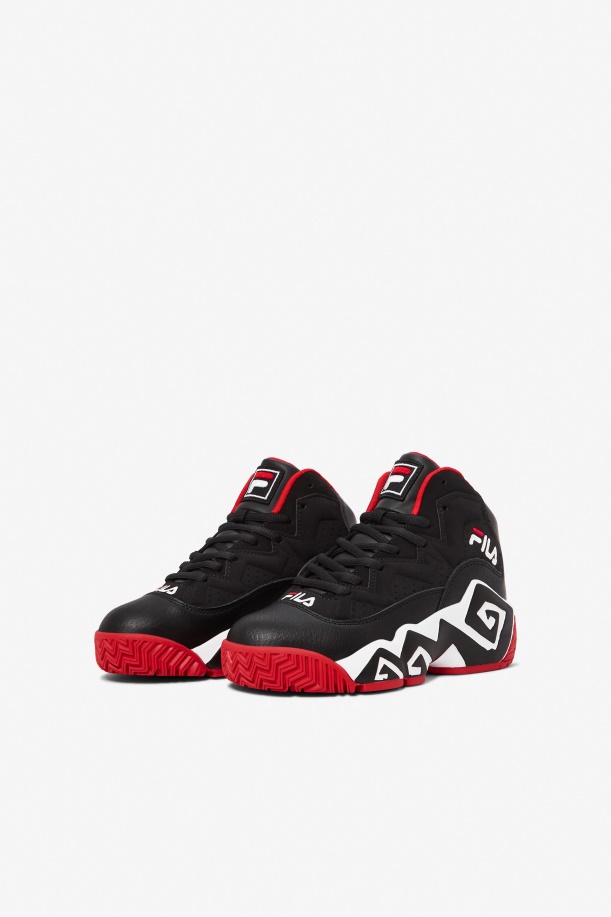 Fila Small Kids\' Mb μαύρο/άσπρο/κόκκινο