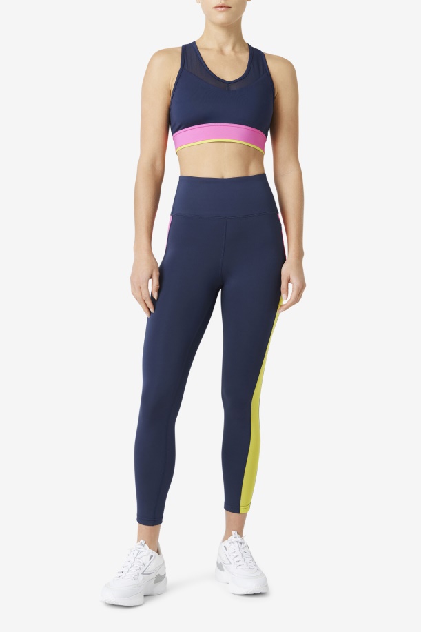 Navy/azalea/sulphur Forza αντίθεση 7/8 κολάν Fila