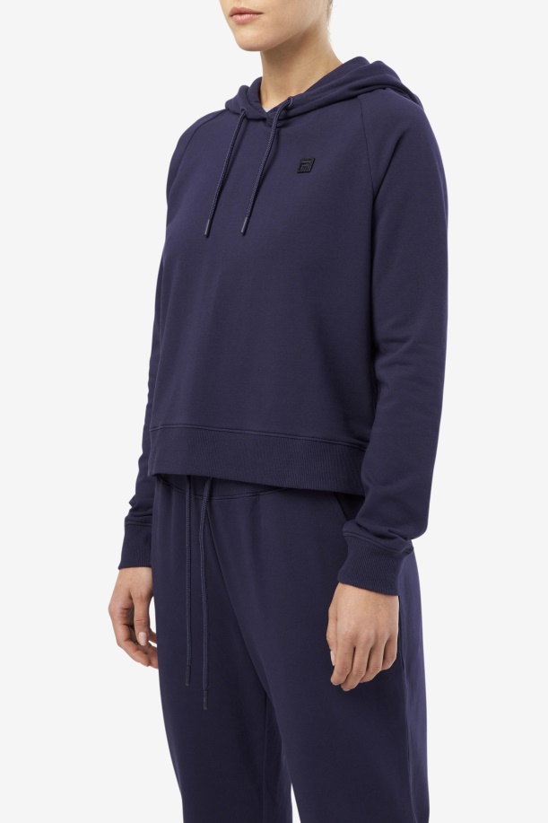 Φούτερ με κουκούλα Fila Navy βαλέρια
