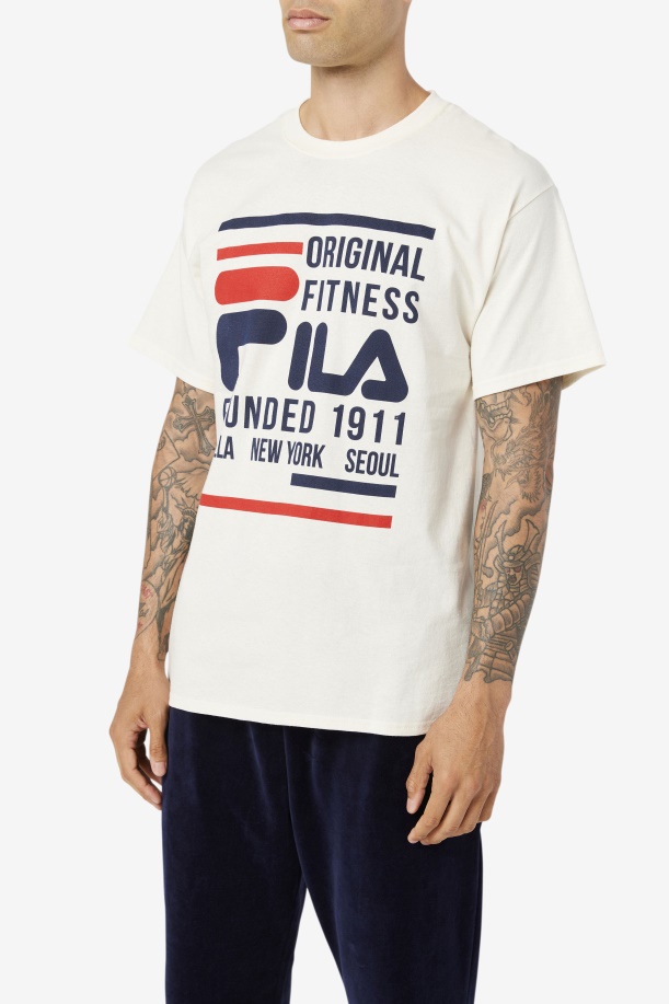 Fila Gardenia/navy/κόκκινο πρωτότυπο μπλουζάκι γυμναστικής