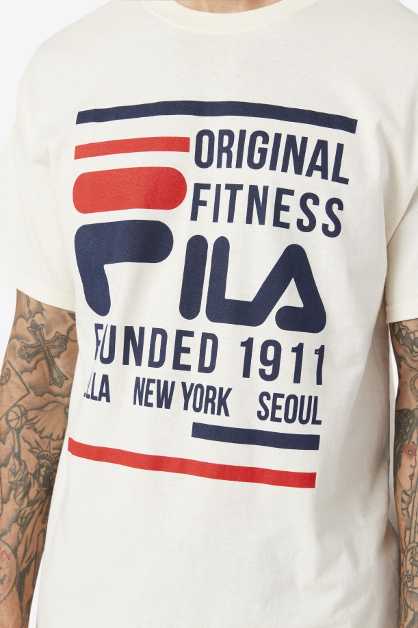 Fila Gardenia/navy/κόκκινο πρωτότυπο μπλουζάκι γυμναστικής