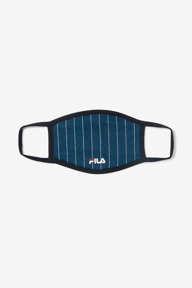 Fila Pin ριγέ υφασμάτινη μάσκα προσώπου Navy