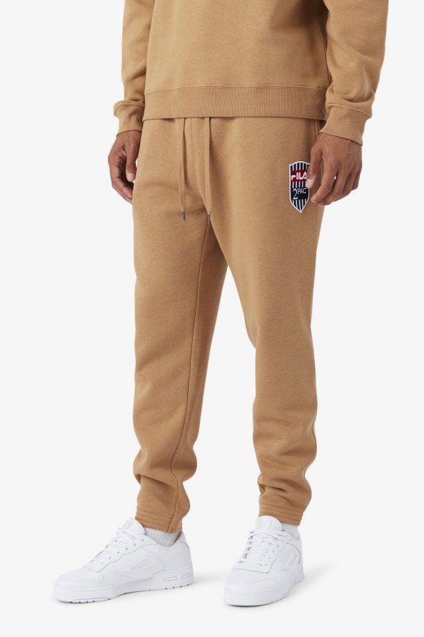 2pac Patch Jogger Fila Tobacco καφέ