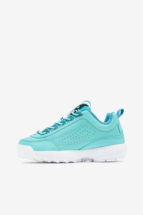 μπλε/τιρκουάζ τονωτικό/λευκό γυναικείο Disruptor 2 Premium Fila