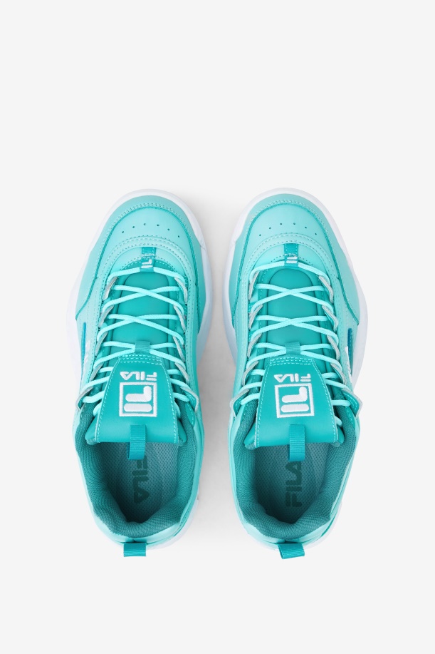 μπλε/τιρκουάζ τονωτικό/λευκό γυναικείο Disruptor 2 Premium Fila