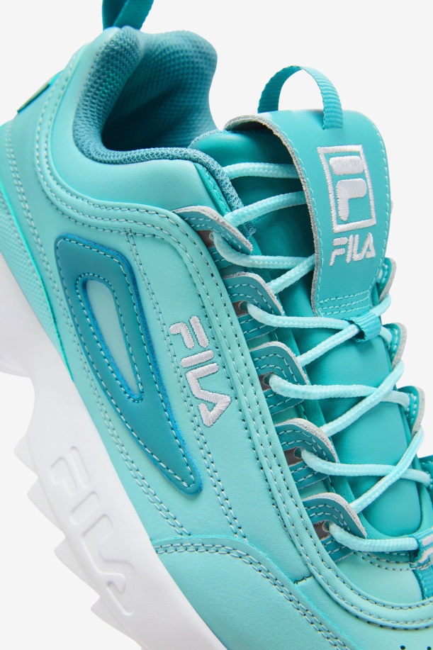μπλε/τιρκουάζ τονωτικό/λευκό γυναικείο Disruptor 2 Premium Fila