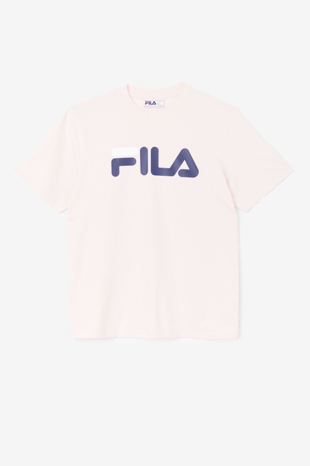 ανδρικό μπλουζάκι αετού ροζ/ναυτικό/λευκό Fila