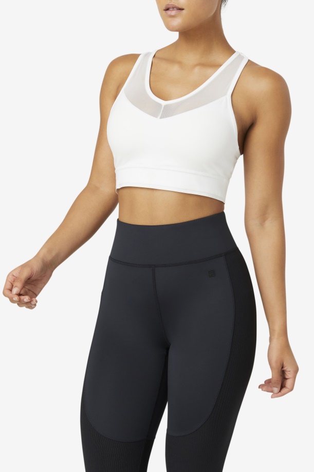 λευκό Fila Uplift τοπ σουτιέν Racerback