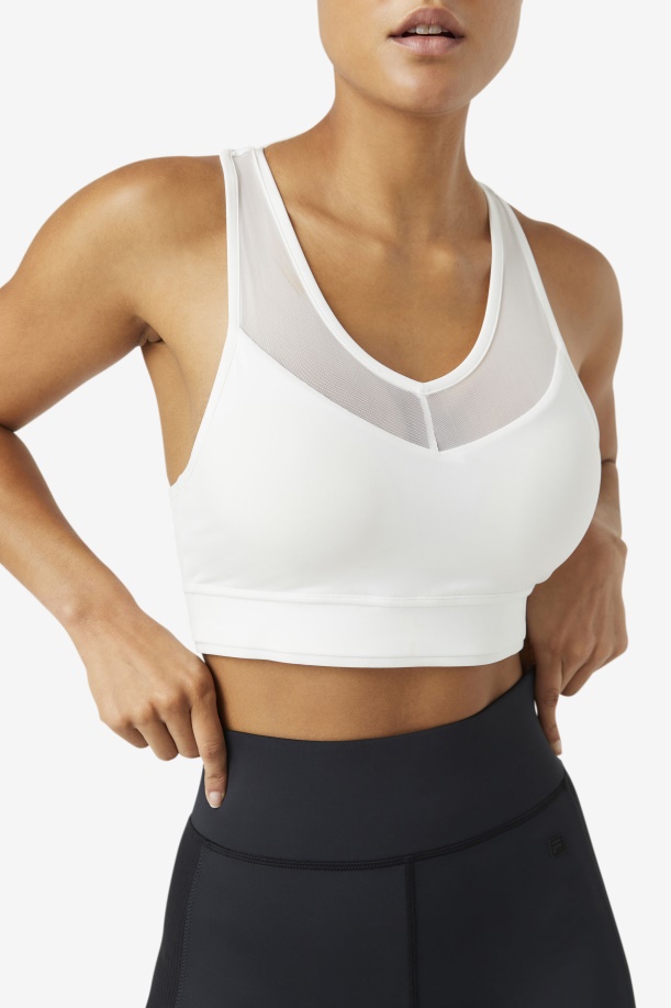 λευκό Fila Uplift τοπ σουτιέν Racerback