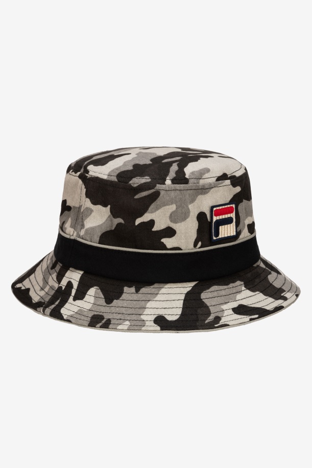 καπέλο κουβά Camo μαύρο Camo Fila