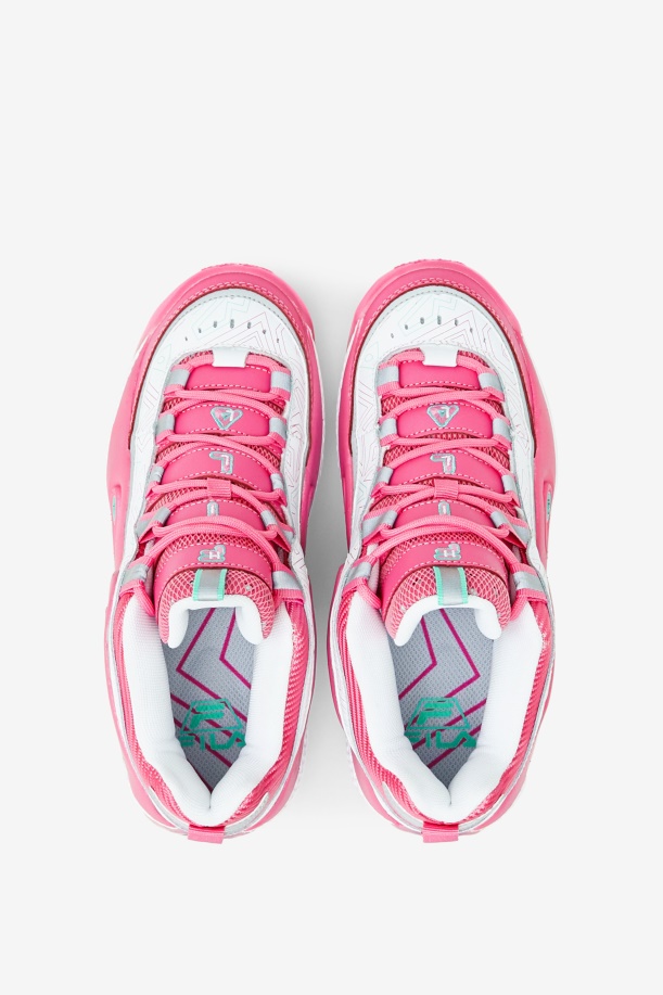 Fila White/pink/cockatoo επιχορηγούμενος λόφος γυναικών 3