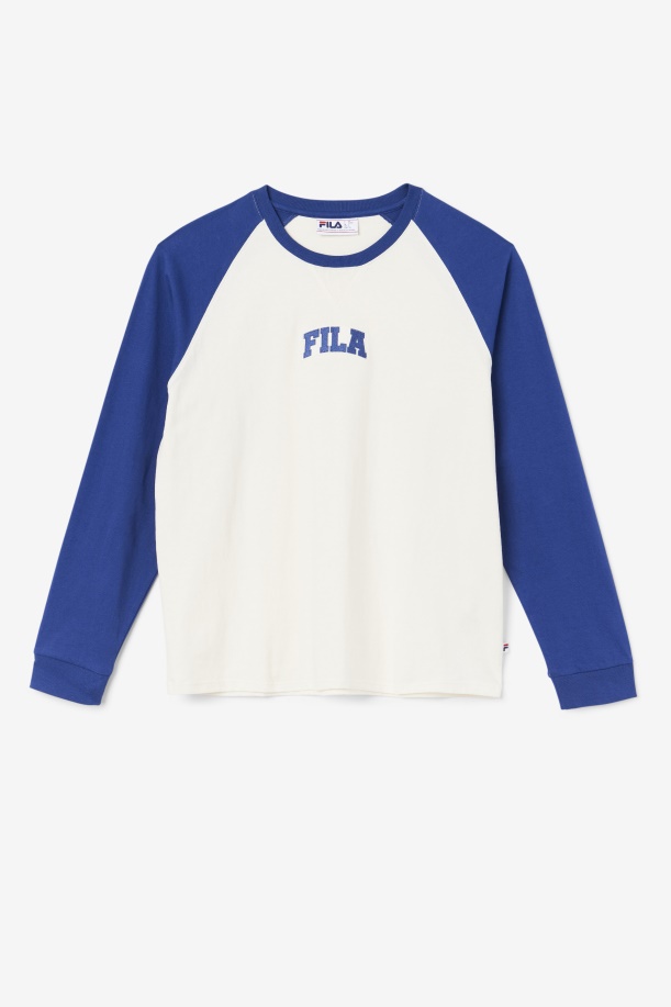 Fila Chet Raglan Tee γαρδένια/μπλε