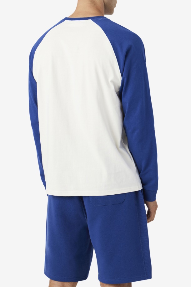 Fila Chet Raglan Tee γαρδένια/μπλε