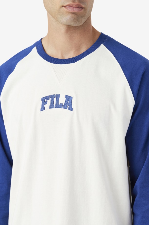 Fila Chet Raglan Tee γαρδένια/μπλε