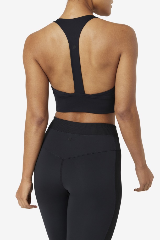 αθλητικό σουτιέν Uplift T-back Fila μαύρο